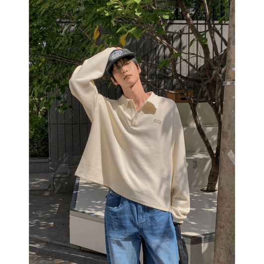 B137 純色短版polo衫 (4色)