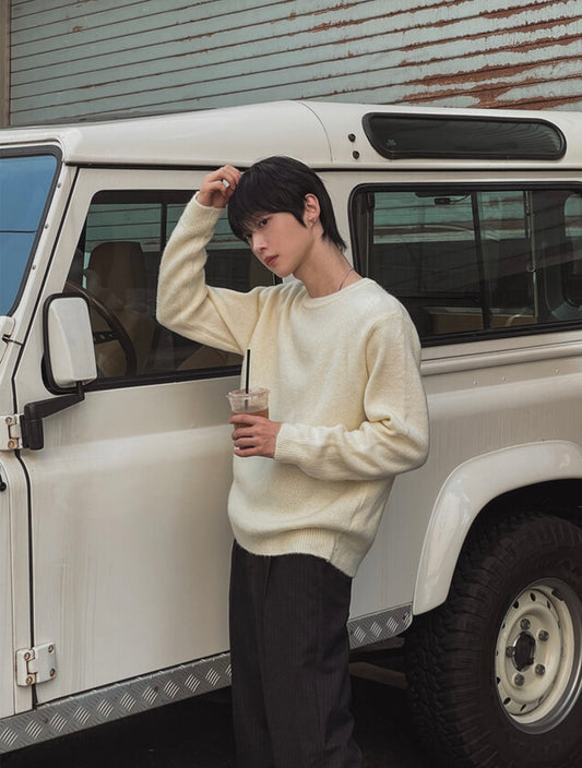 B149 柔軟圓領針織毛衣 (5色)