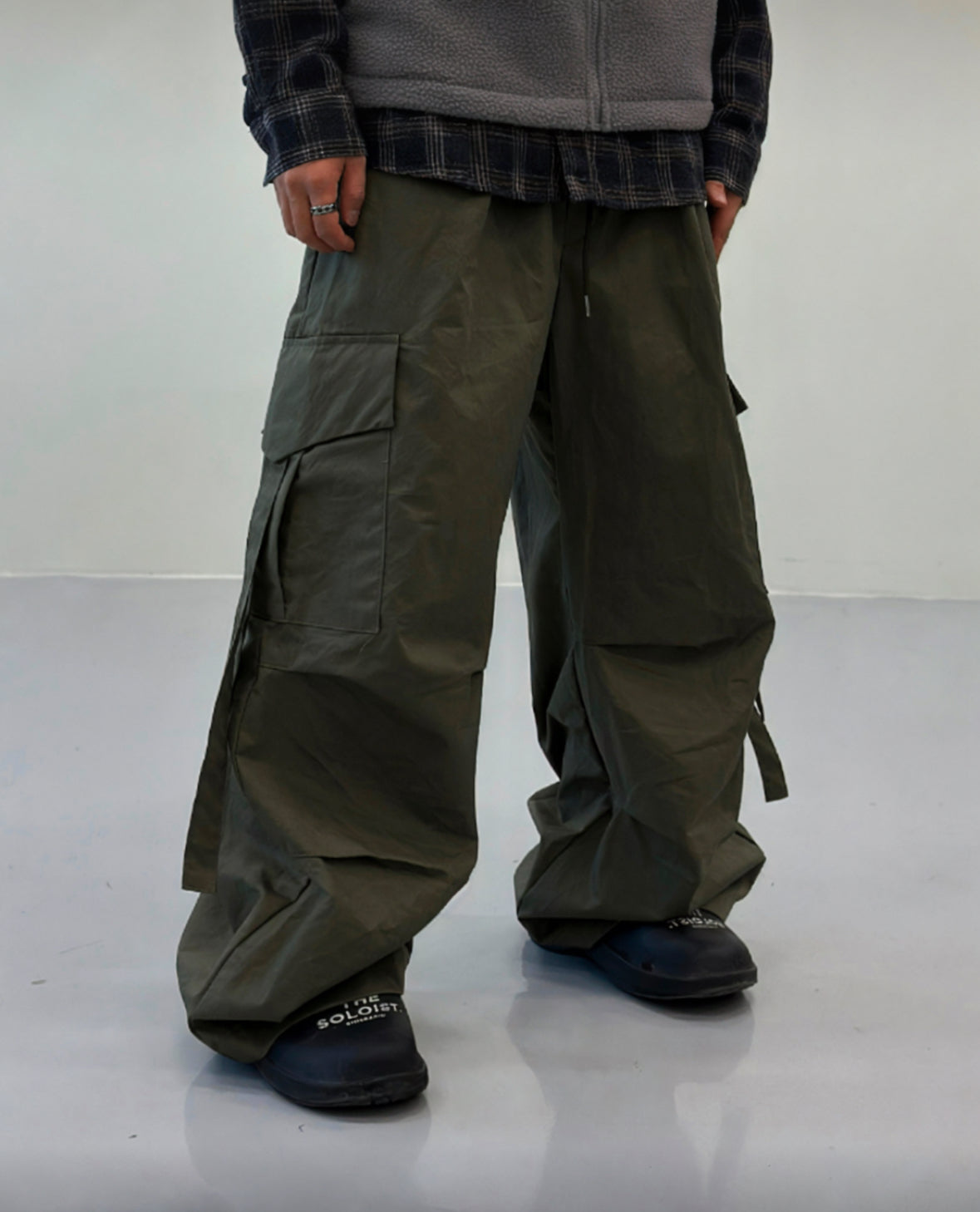 J14 飄帶工裝褲 (4色 four colors)