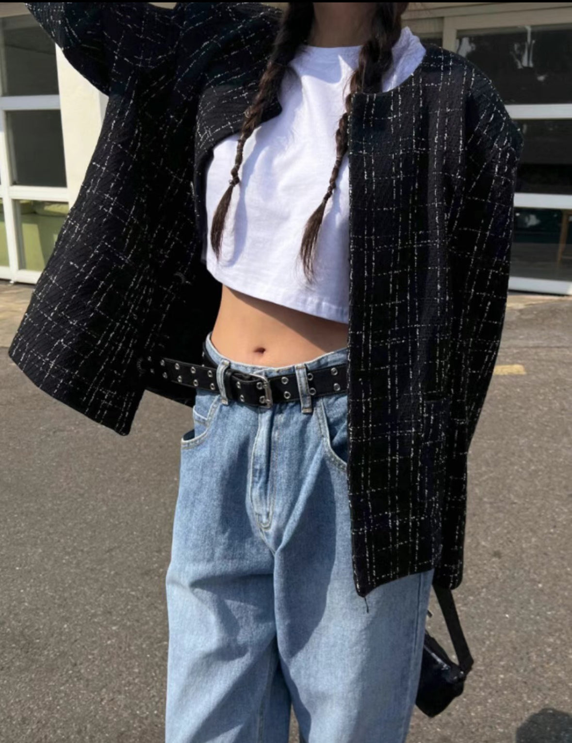 A30 Classic Burlap Check Jacket
