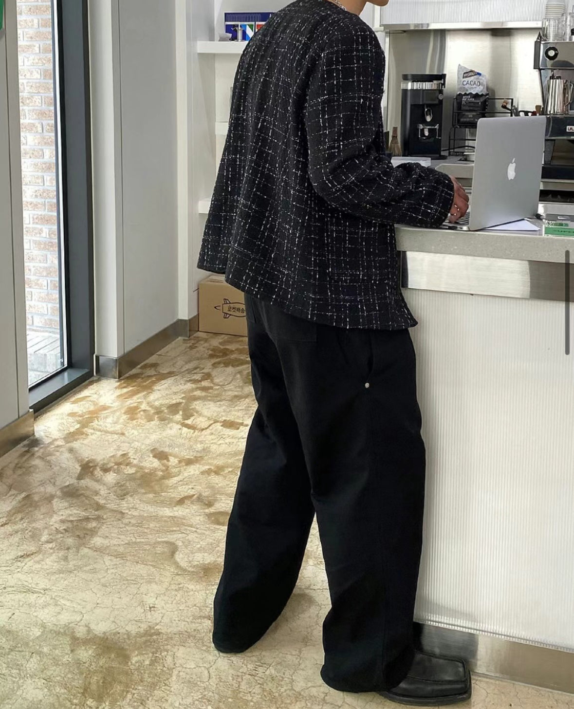 A30 Classic Burlap Check Jacket