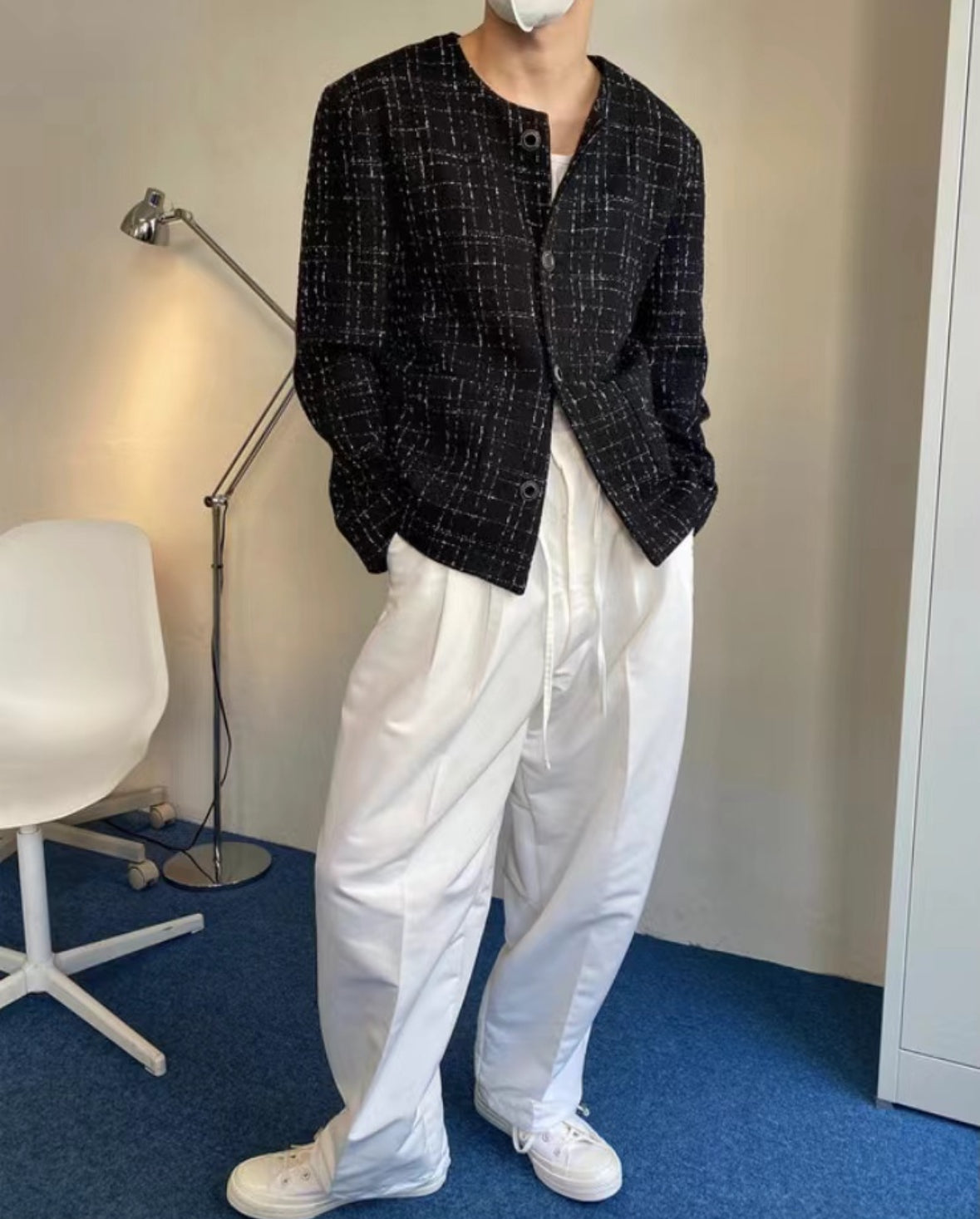 A30 Classic Burlap Check Jacket