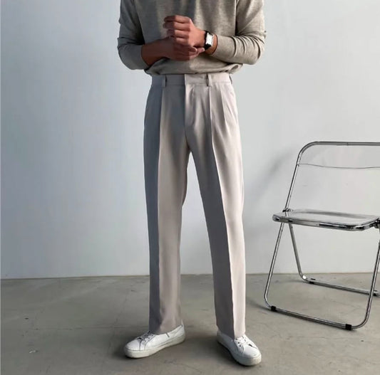 J17 修身直筒西裝褲 (黑 black 象牙Ivory)