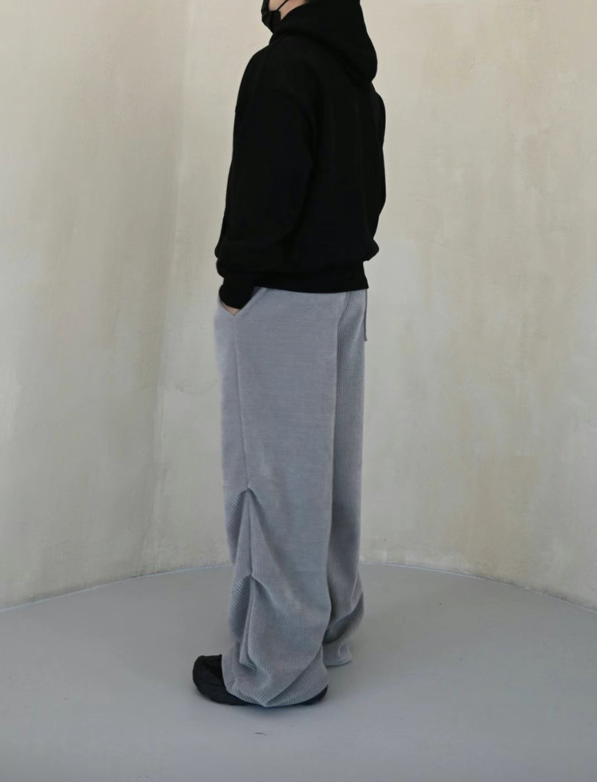 J18 ribbed waffle trousers (four colors)