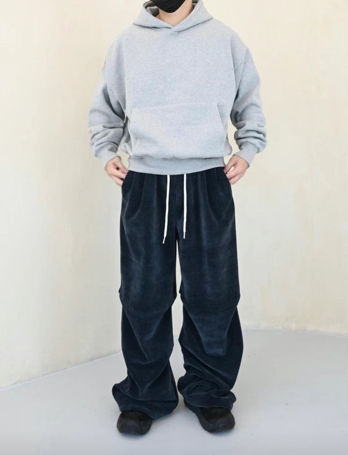 J18 ribbed waffle trousers (four colors)