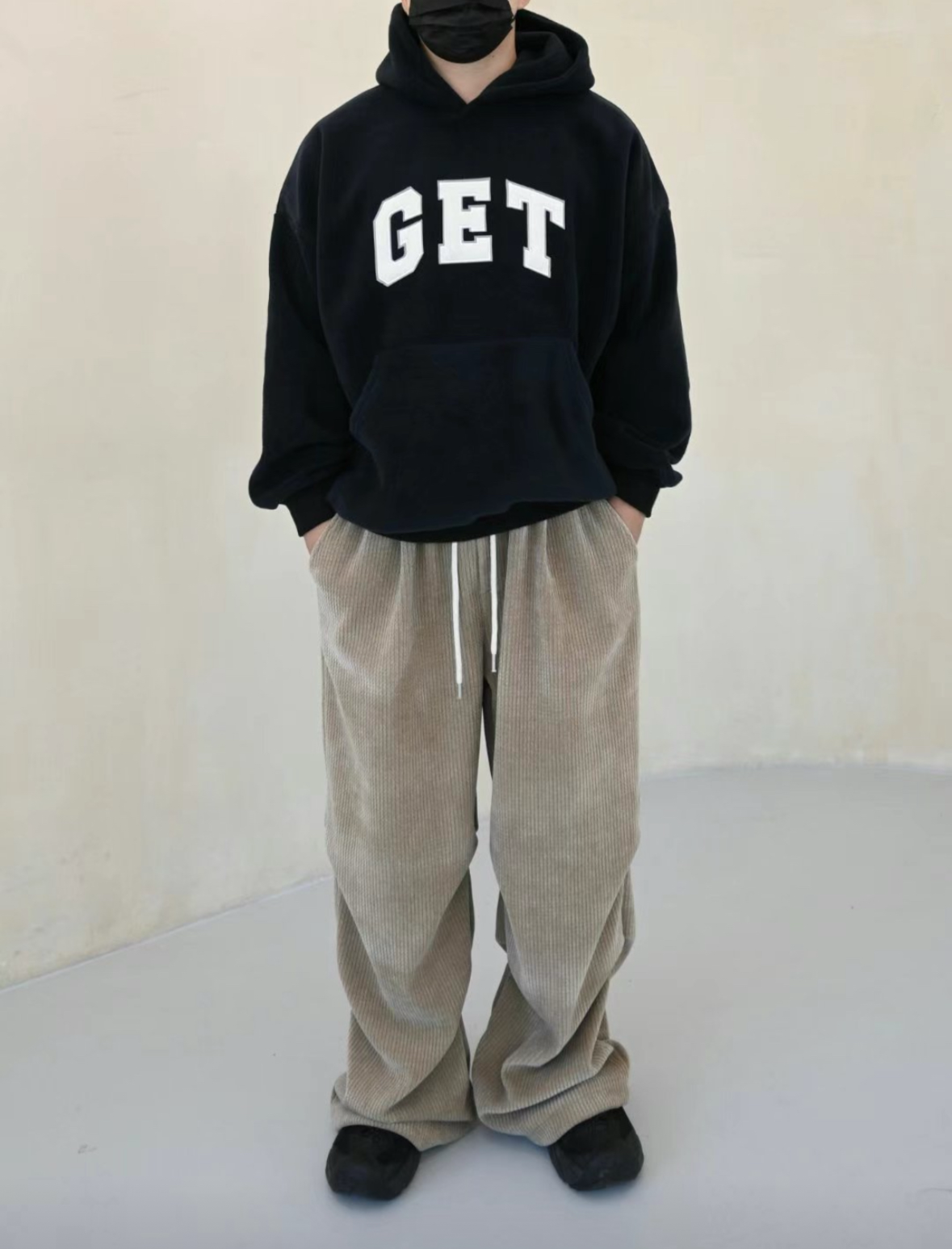 J18 ribbed waffle trousers (four colors)