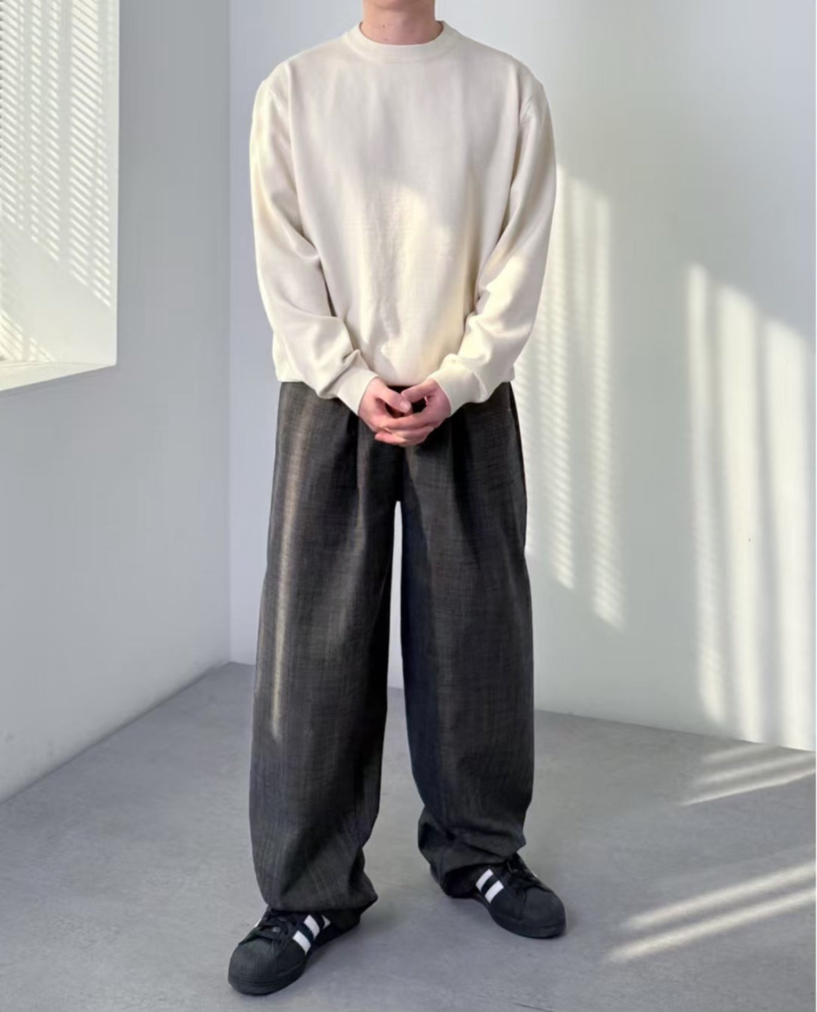 J19 Textured Brushed Denim Pants (3 colors)