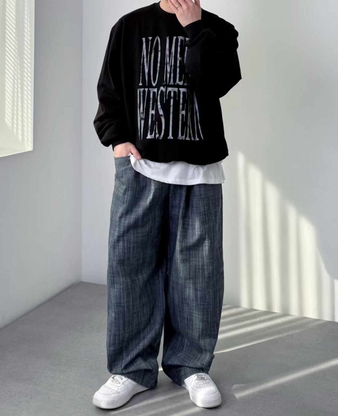 J19 Textured Brushed Denim Pants (3 colors)