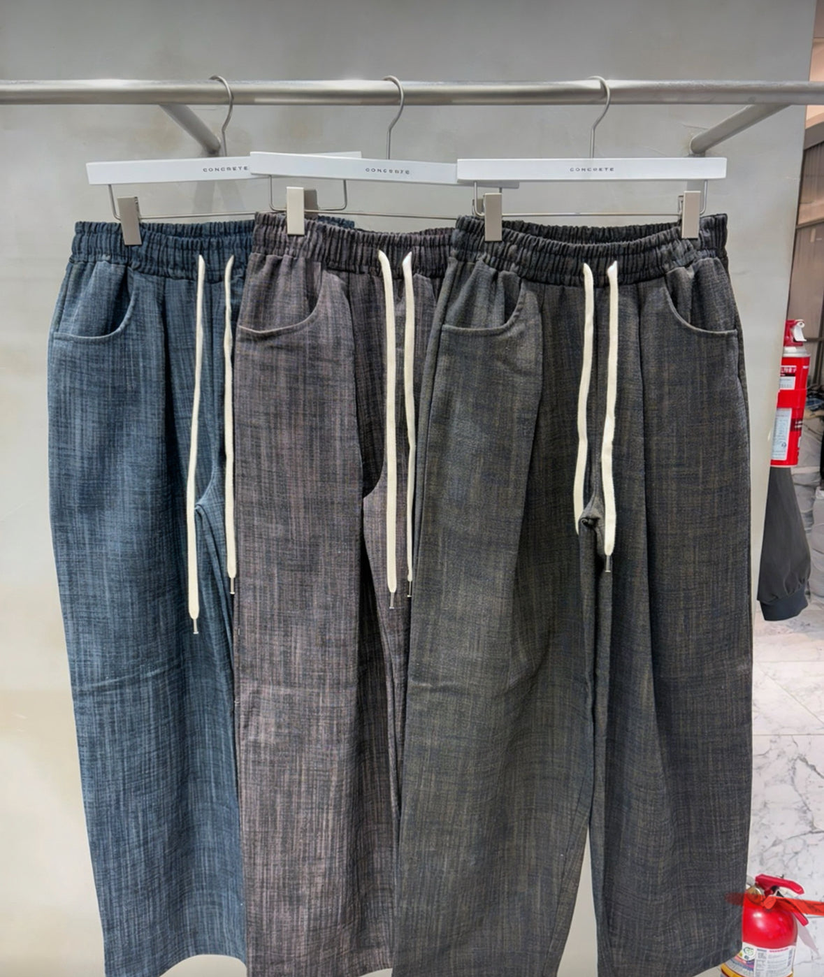 J19 Textured Brushed Denim Pants (3 colors)