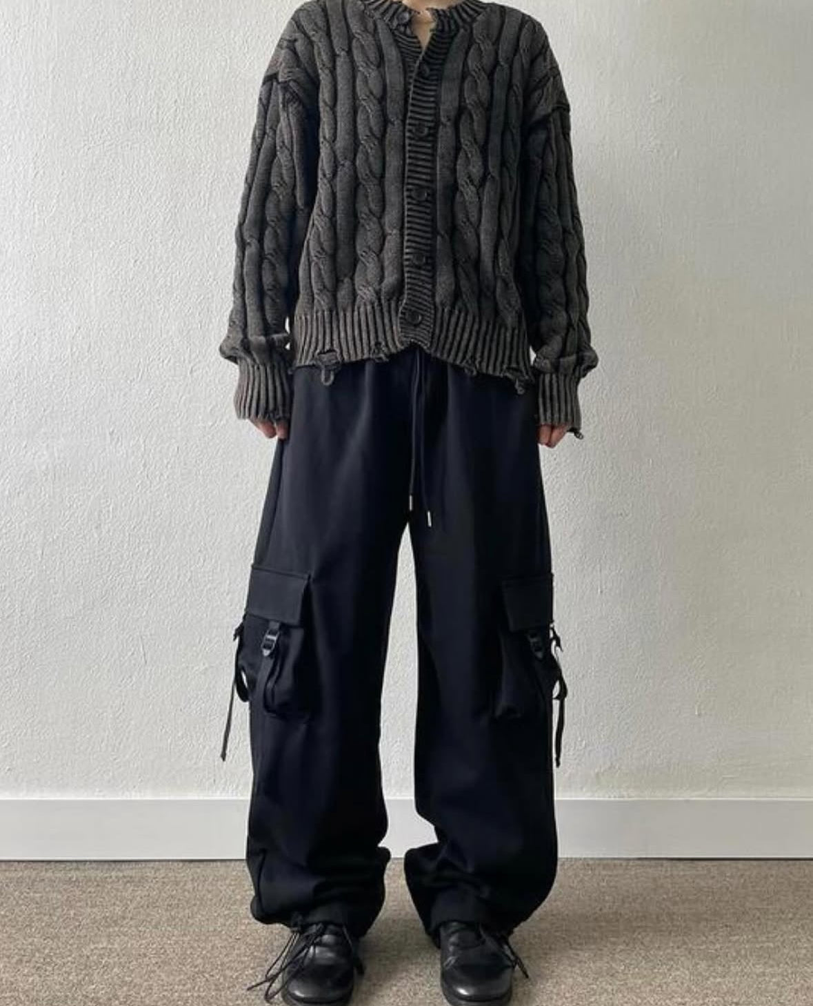 J20 3D Double Pocket Overalls (Black/Gray)