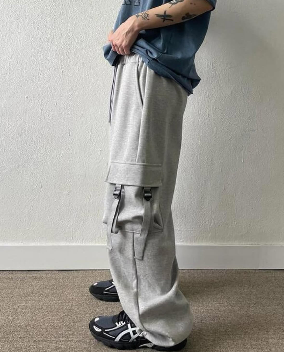 J20 3D Double Pocket Overalls (Black/Gray)