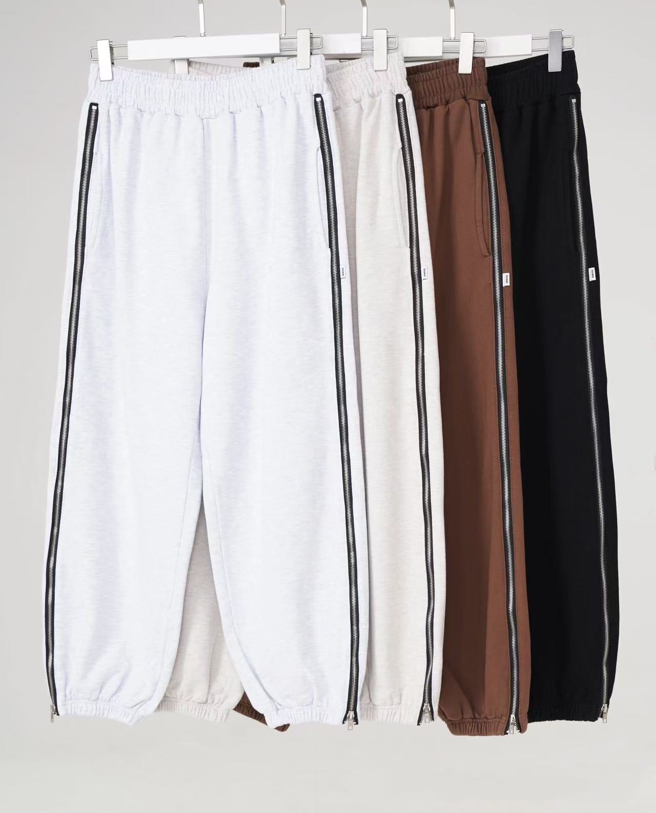 J21 side zipper sports casual pants (four colors)