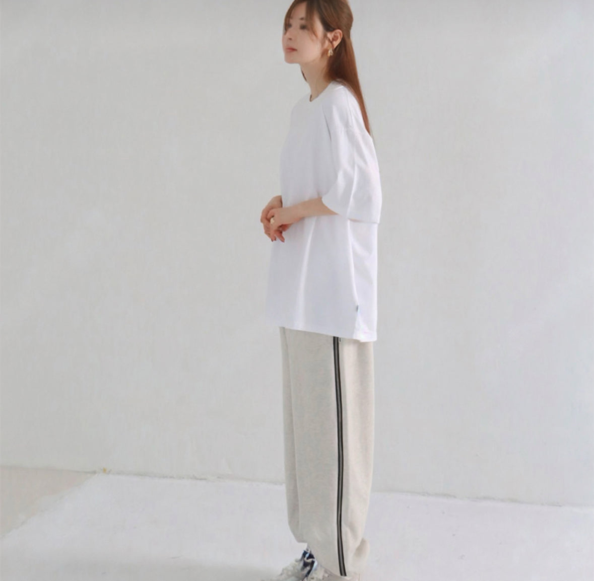 J21 side zipper sports casual pants (four colors)