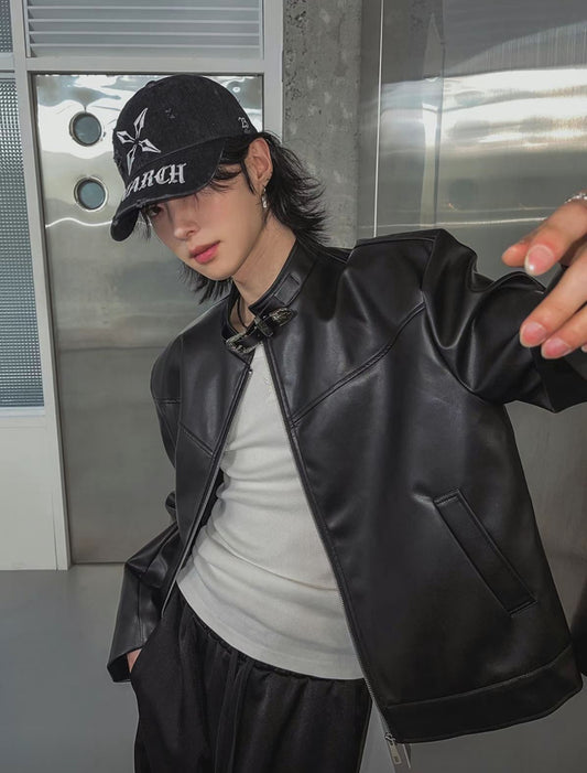 A39 西部風時尚皮革外套