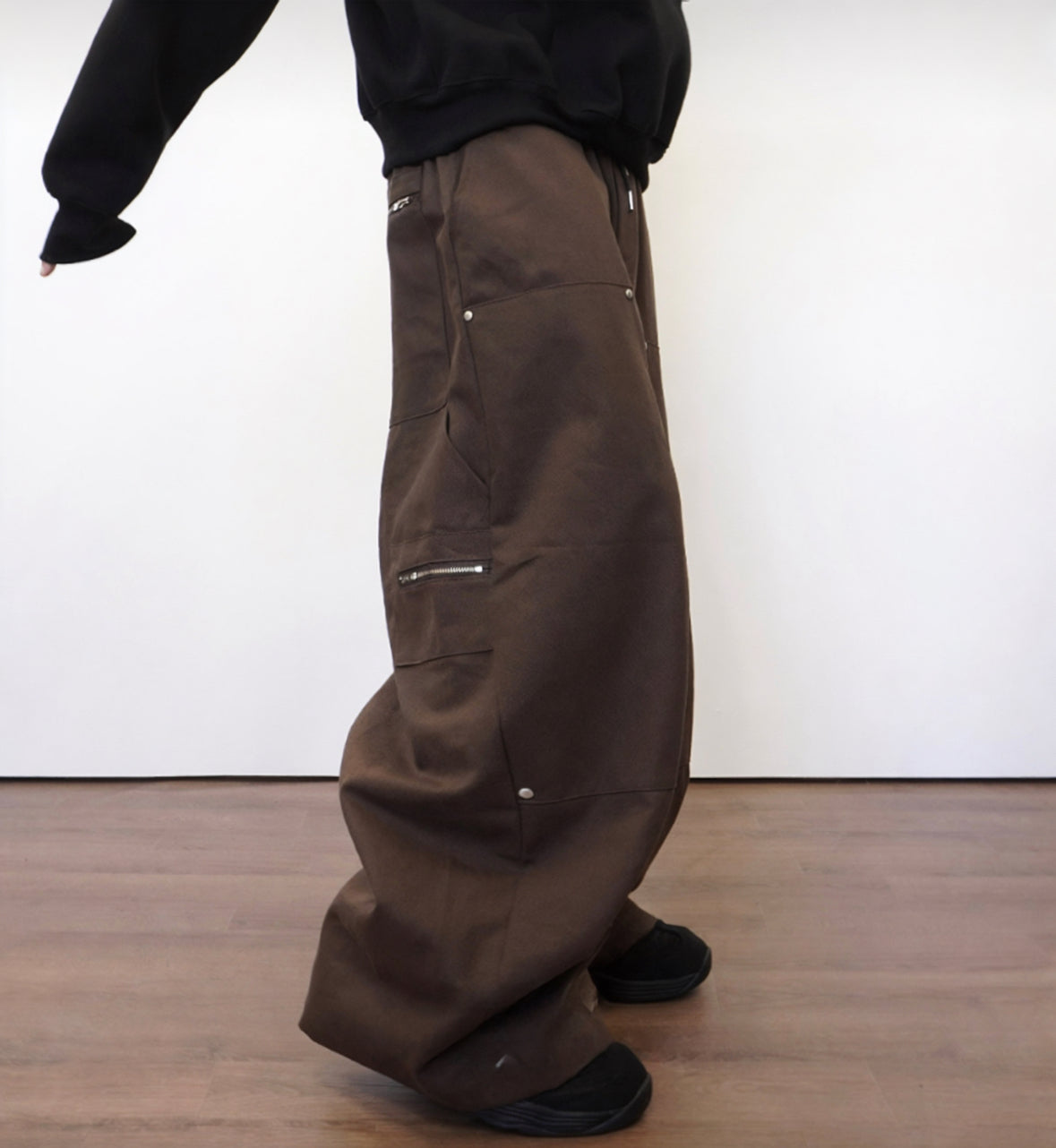 J28 Rivet Workwear Wide Pants (3 colors)