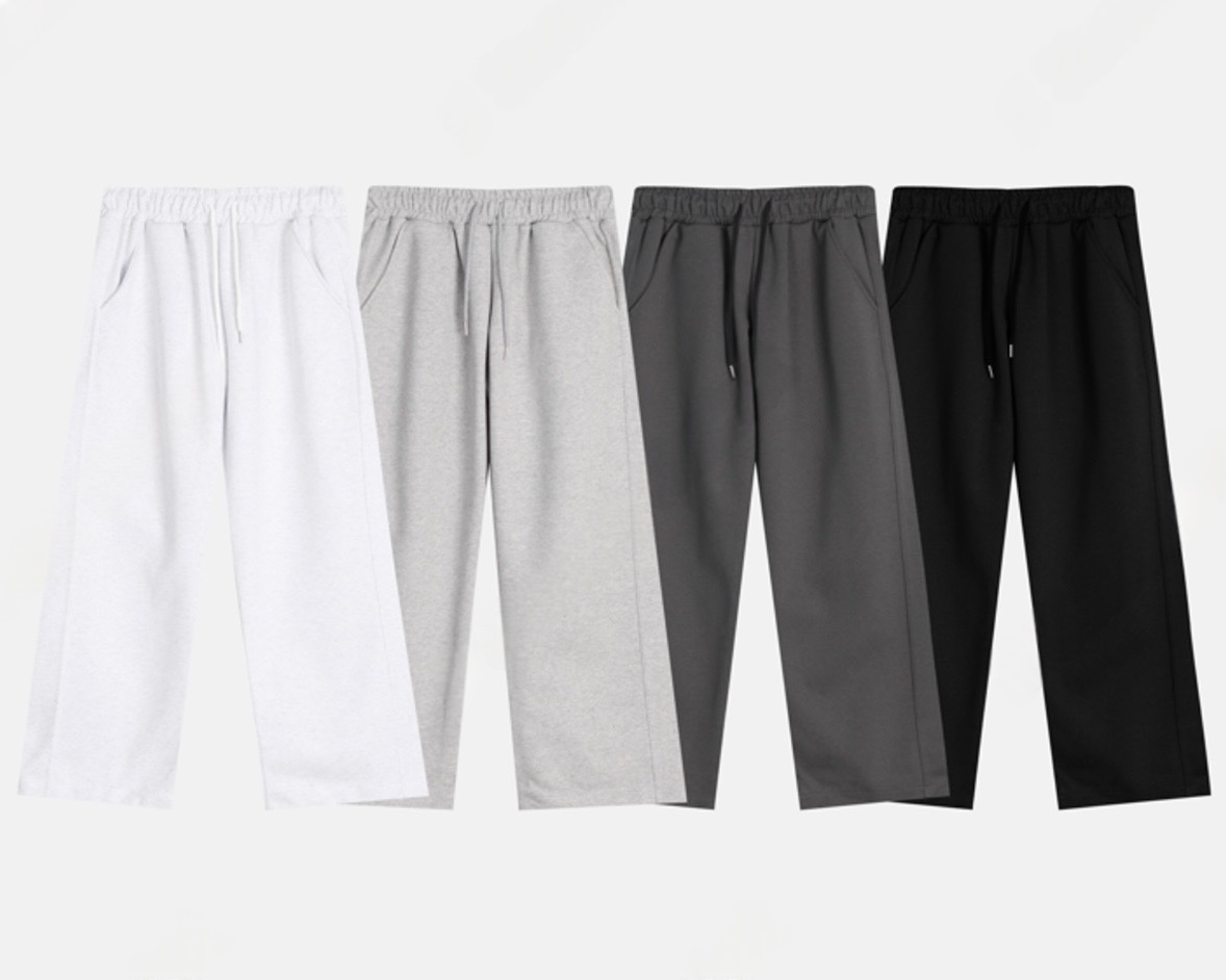 J93 日常寬版棉褲 (4色)