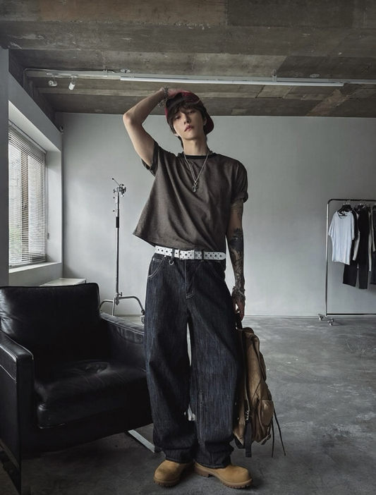 J65 復古原色氣球褲