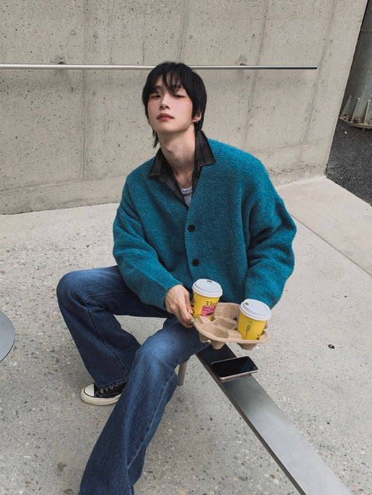 A111 霜色溫感混紡針織外套 (10色)