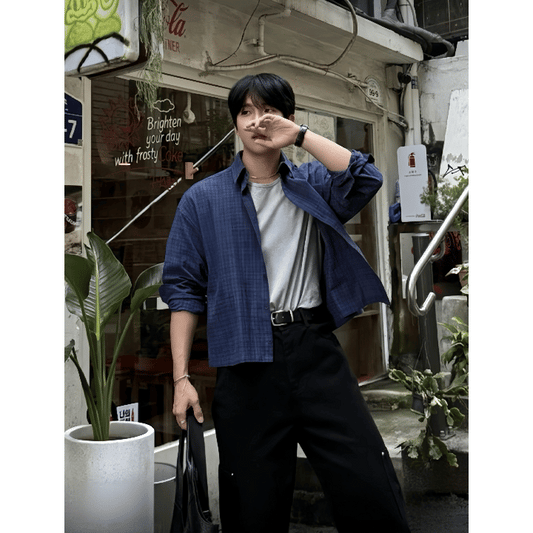 A92 Early Autumn Plaid Short Shirt (3 Colors)