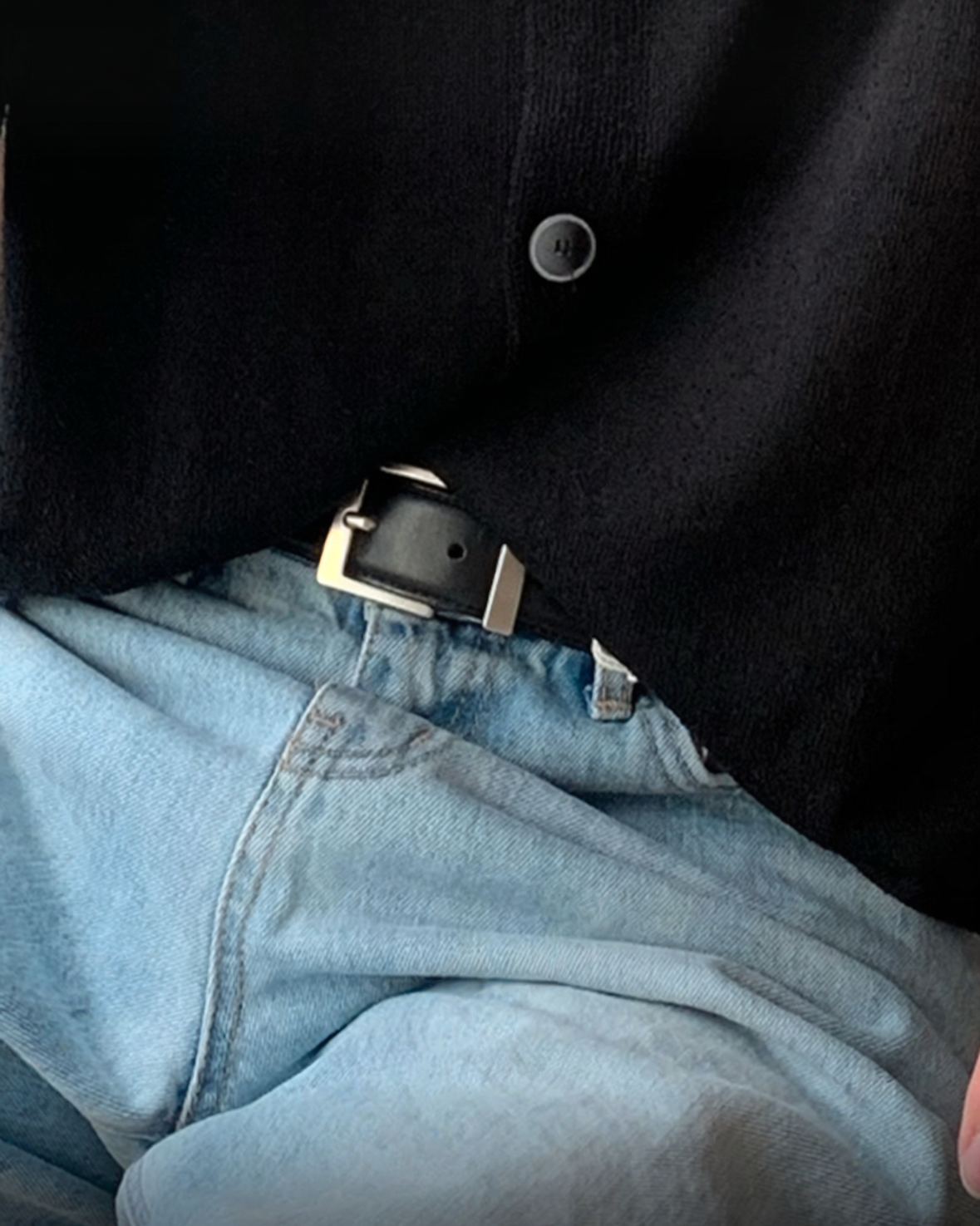 H2 Natural Leather Printed Belt