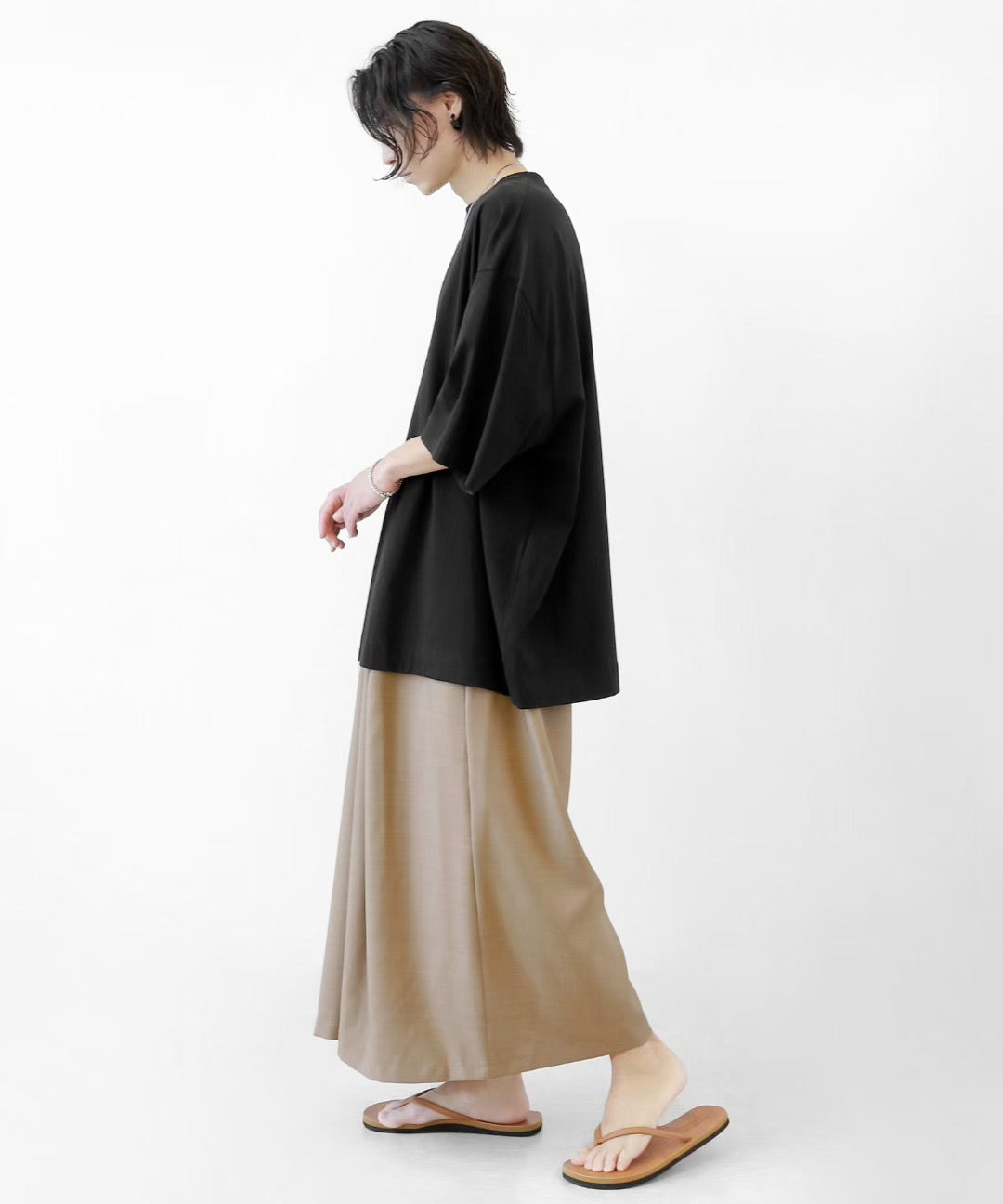 J68 Nightfall Robe Pants (Black Beige)