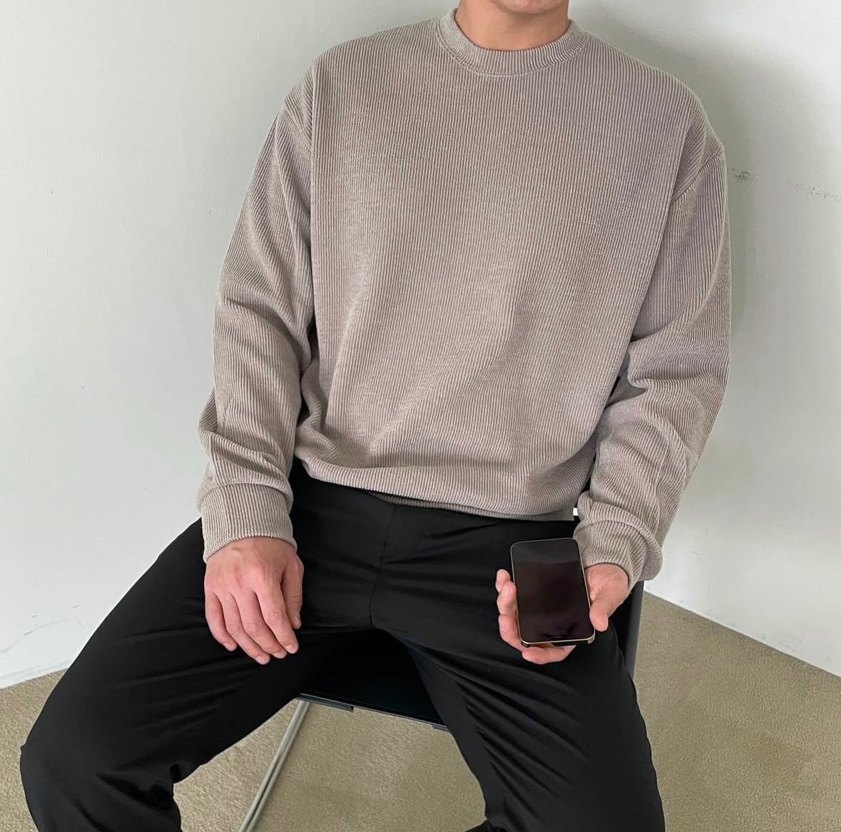 B5 Skin-friendly knitted sweatshirt (five colors)