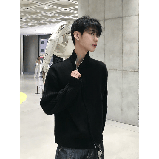 A90 Angle Structure Knit Jacket (4 Colors)