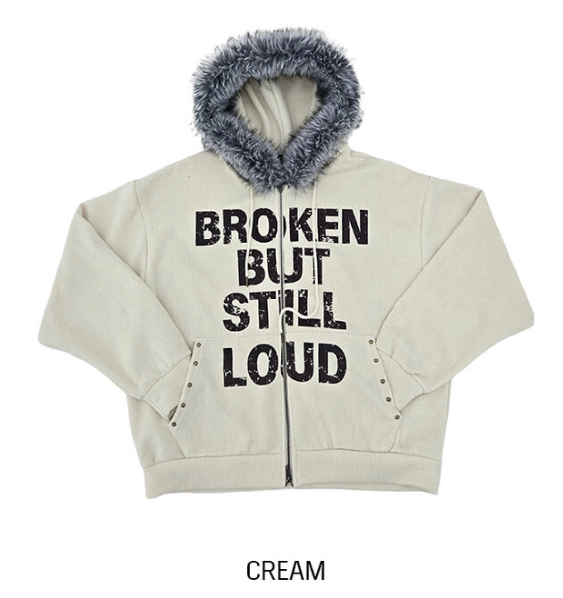 A138 燈芯絨鉚釘短版連帽外套 (3色)