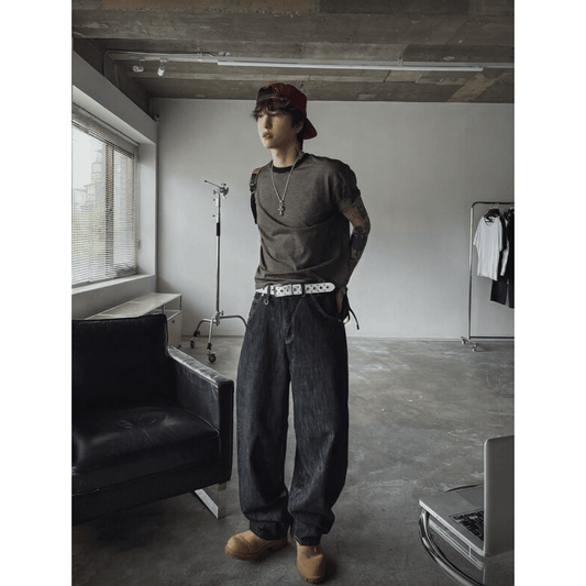 J65 復古原色氣球褲