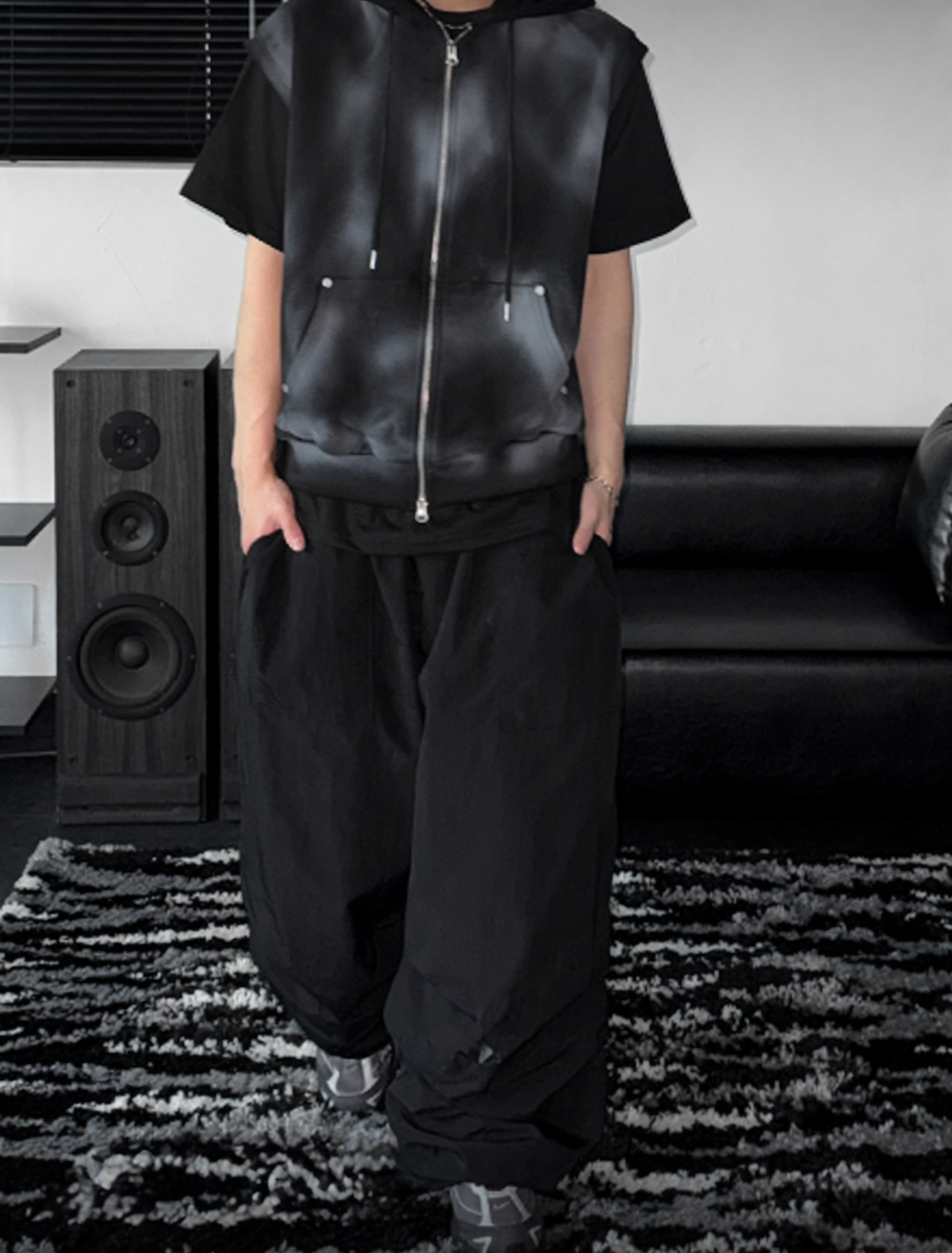 A50 Rivet Casual Hooded Vest (3 colors)