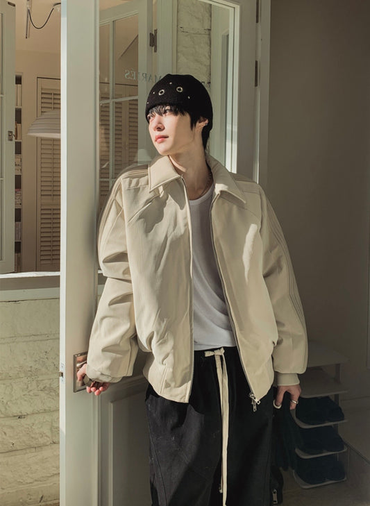 A125 光澤感運動外套 (3色)