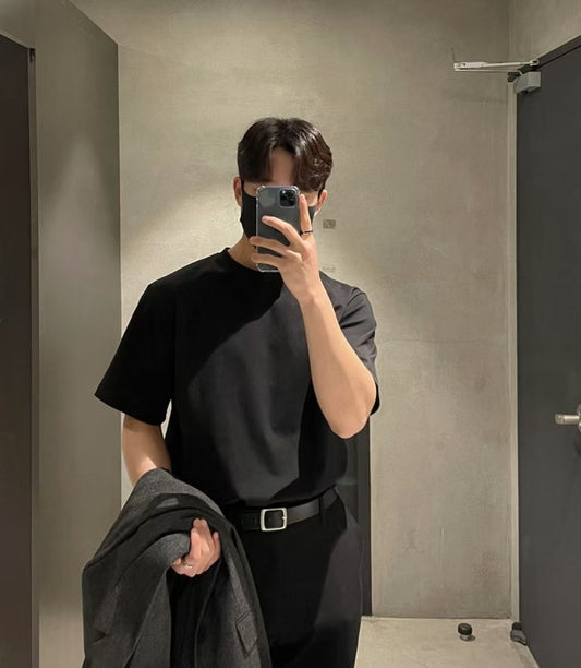 B40 經典四季棉短袖T恤 (黑balck 白white)