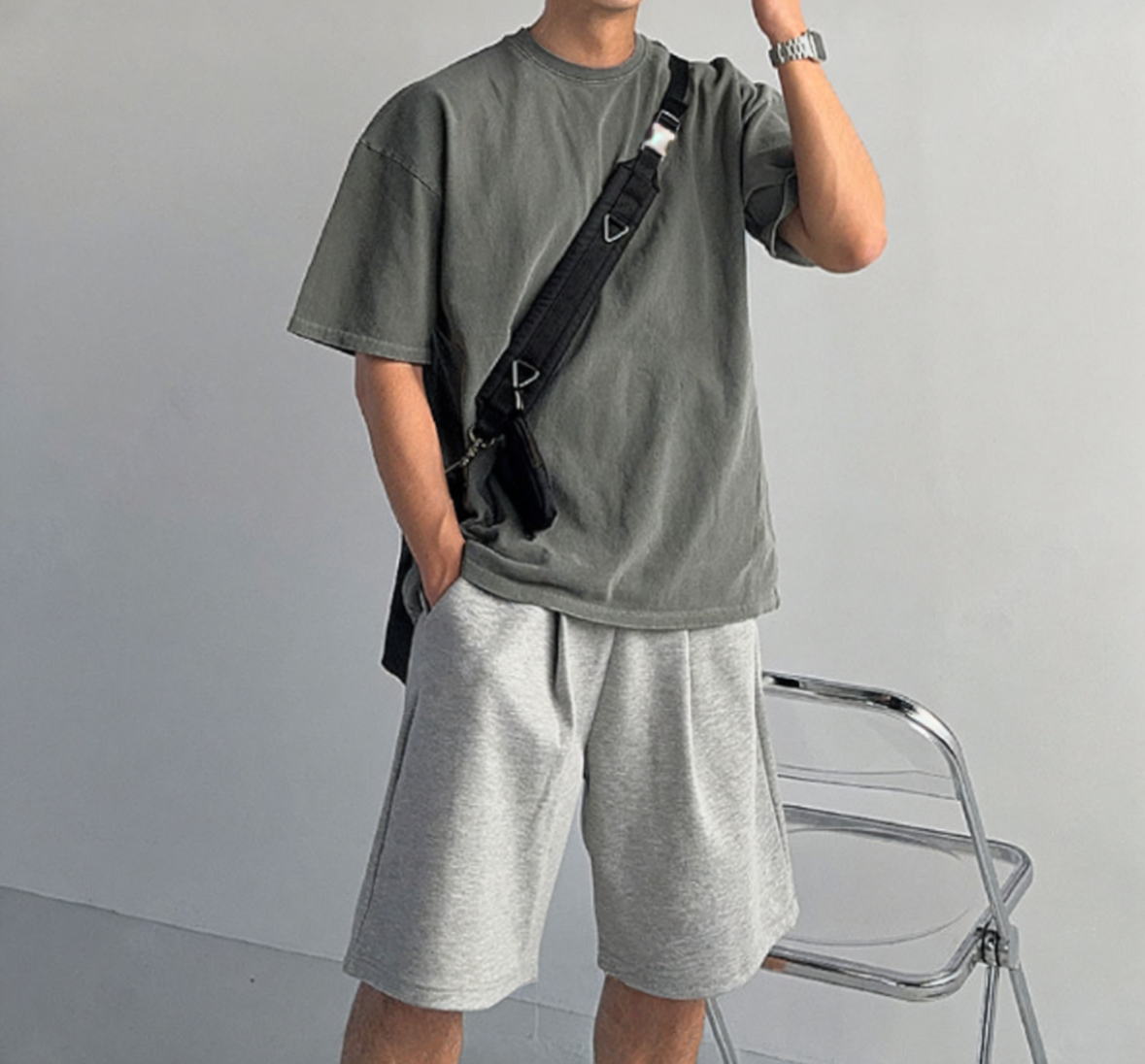 B35 Classic all-match short-sleeved plain Tee (five colors)