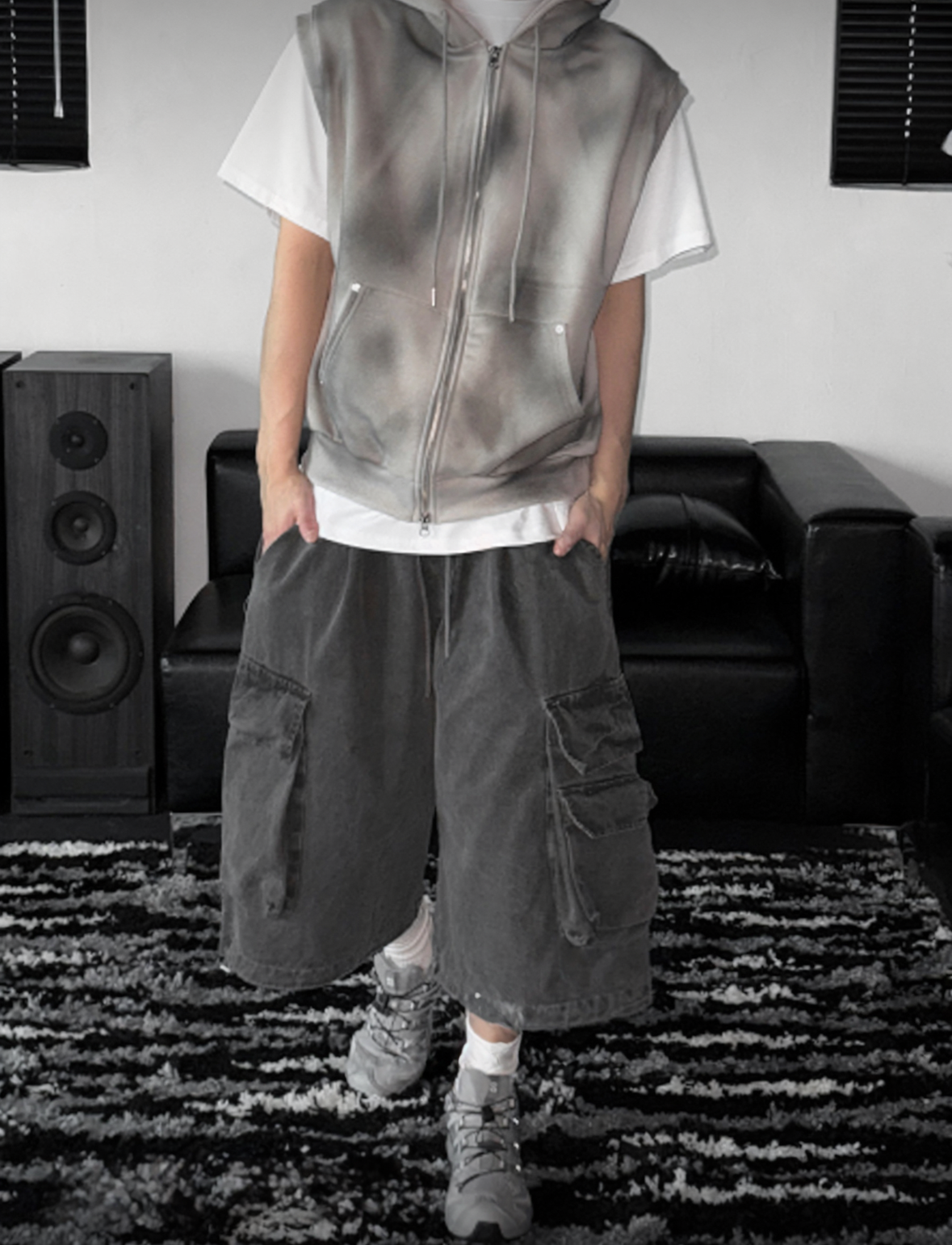 A50 Rivet Casual Hooded Vest (3 colors)