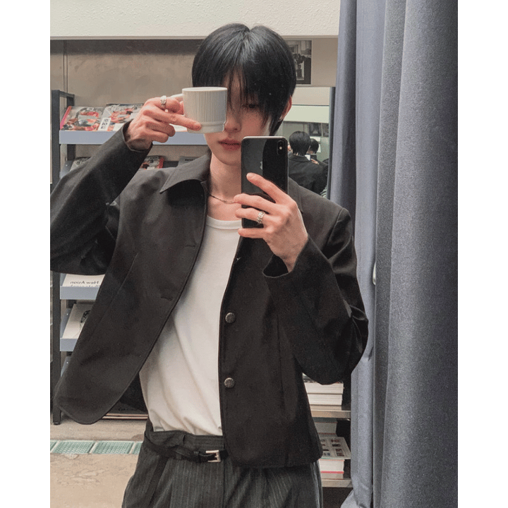 A170 比例拉長短版西裝外套