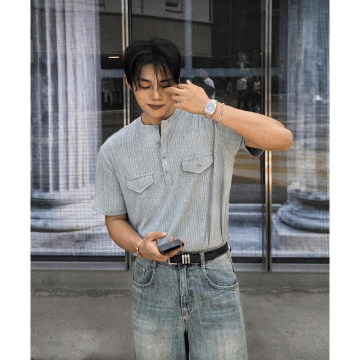B77 Retro Pocket Shirt (3 colors)