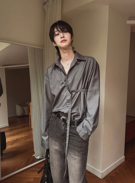 B123 Metallic Button-Down Shirt (3 Colors)