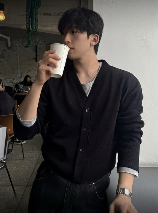 A94 Autumn and Winter Color Palette V-neck Knitted Jacket (11 Colors)