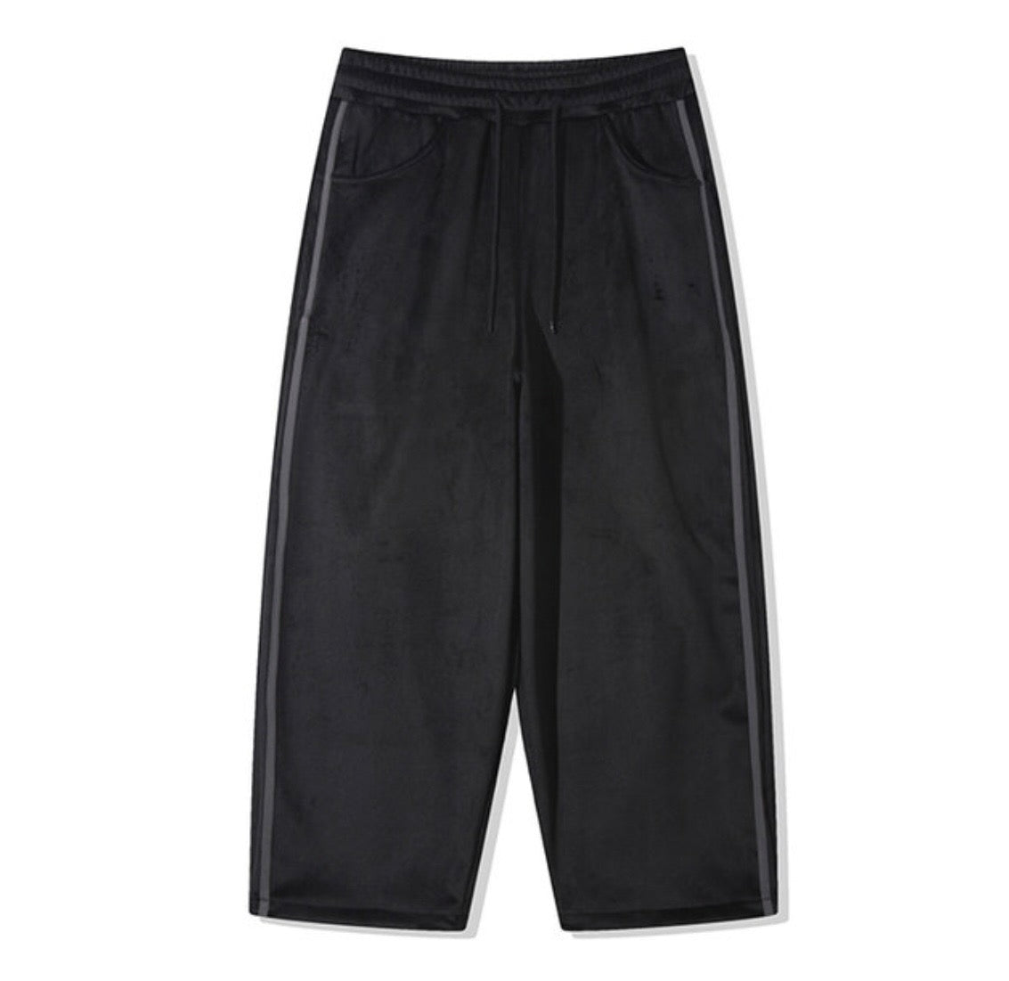 J82 天鵝絨運動寬褲 (3色)