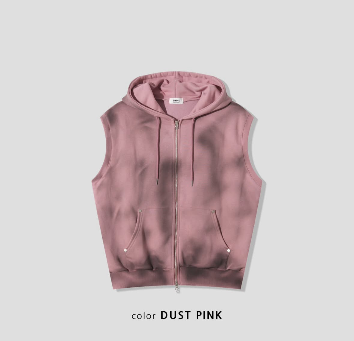 A50 Rivet Casual Hooded Vest (3 colors)