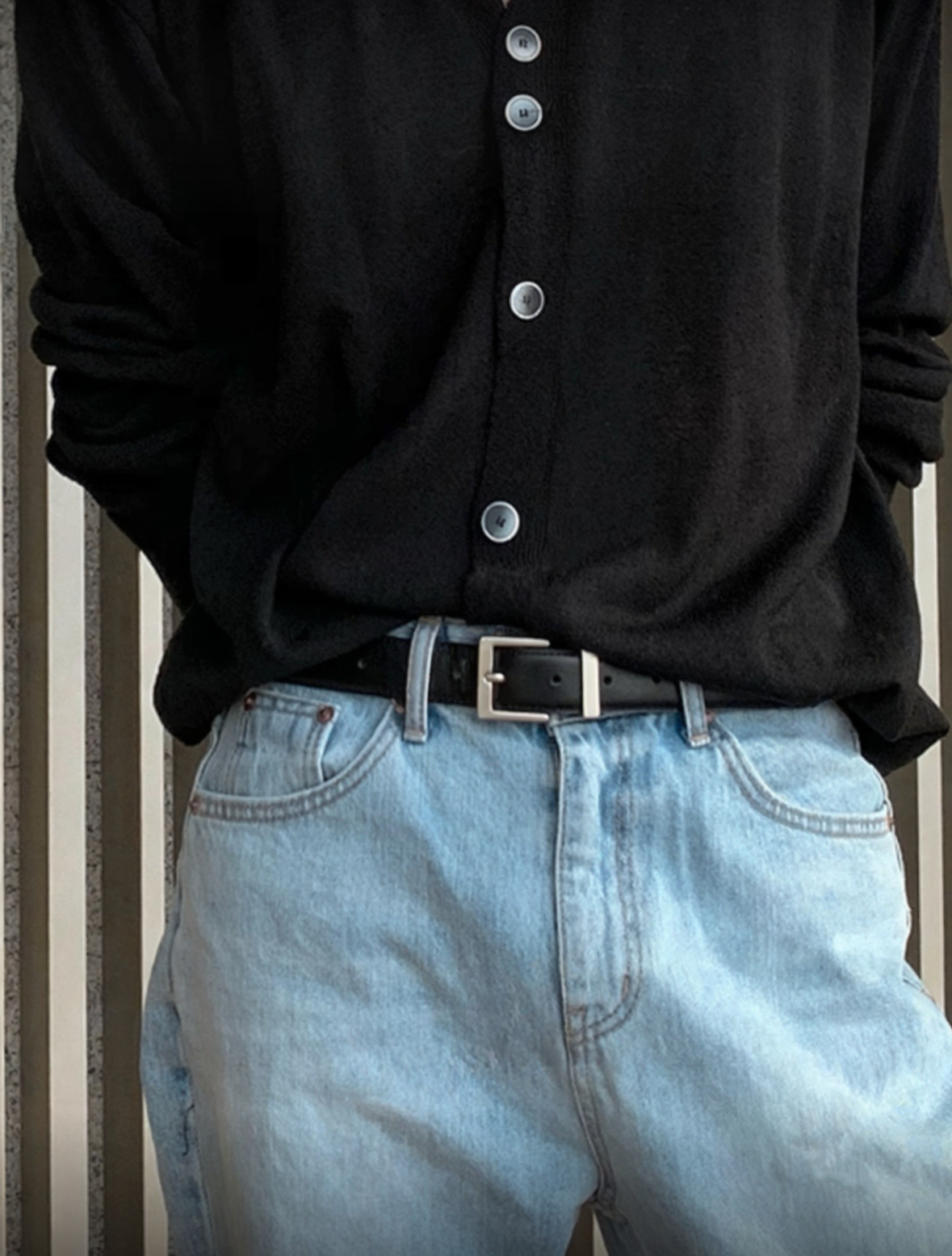 H2 Natural Leather Printed Belt