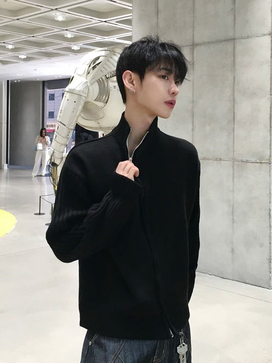 A90 Angle Structure Knit Jacket (4 Colors)