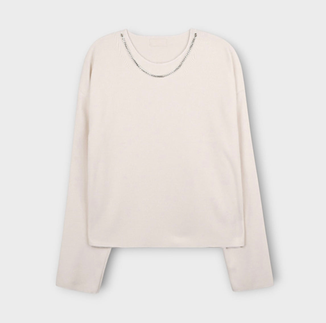 B145 層次感項鍊羅紋上衣 (3色)