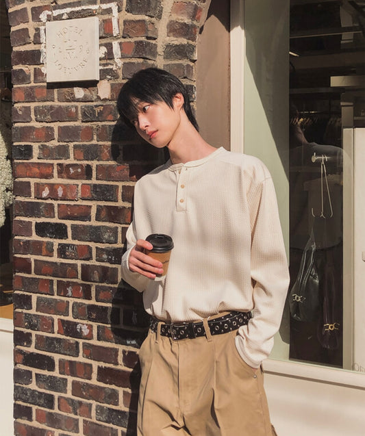 B148 百搭三扣針織上衣 (3色)