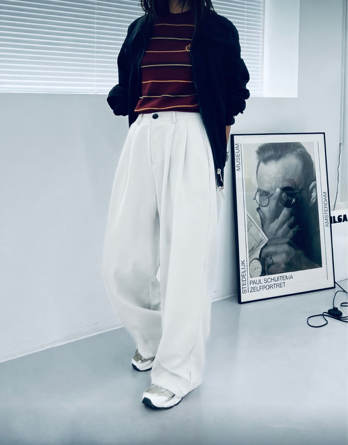 J36 Double Pleated Loose Suit Pants (3 colors)