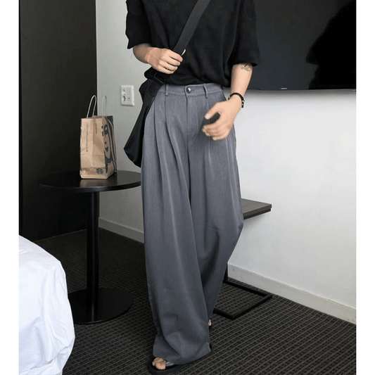 J36 雙褶寬鬆西裝褲 (3色 three colors)