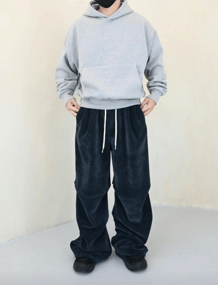 J18 ribbed waffle trousers (four colors)