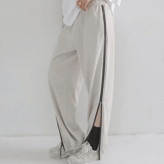 J21 側開拉鍊運動休閒褲 (4色 four colors)