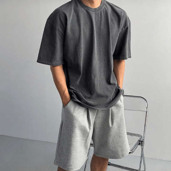 B35 Classic all-match short-sleeved plain Tee (five colors)