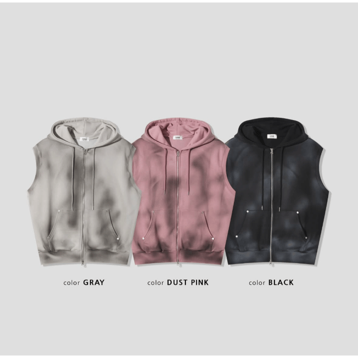 A50 Rivet Casual Hooded Vest (3 colors)